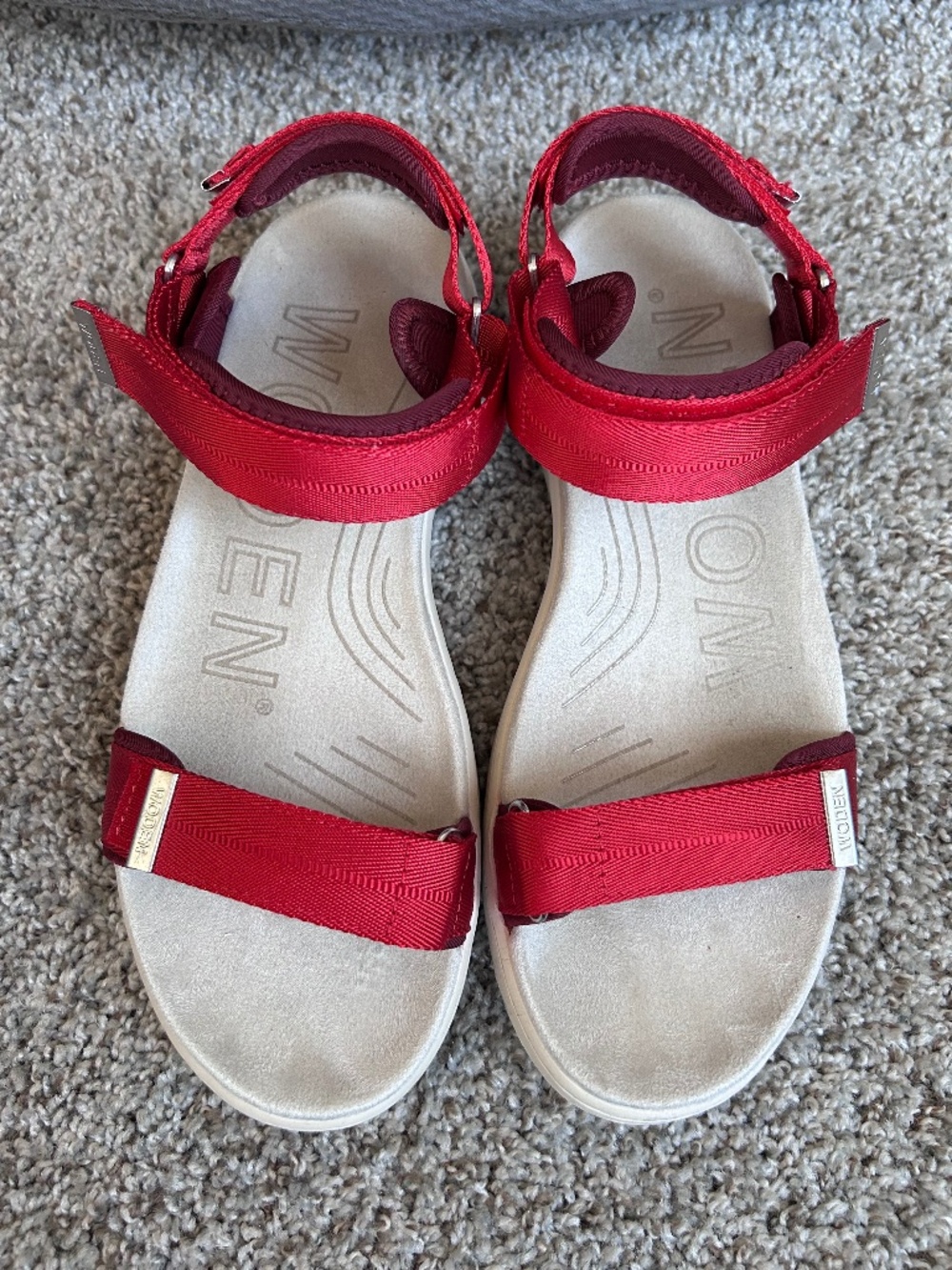 WODEN LINE - FIRE RED SANDALS - Picture 4 of 8